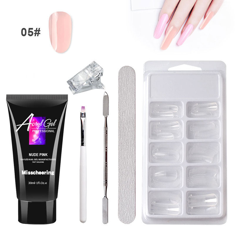 Painless Extension Gel Nail Art Without Paper Holder Quick Model Painless Crystal Gel Set Painless Extension Gel Nail Art Without Paper Holder Quick Model Painless Crystal Gel Set